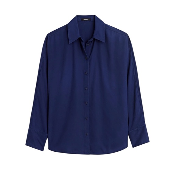 Madewell Tops - Madewell Relaxed Dolman Button-Up Shirt in True Midnight